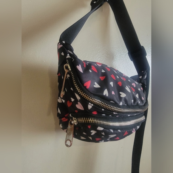 Claire's Nylon Hearts Belt Bag - Picture 3 of 10